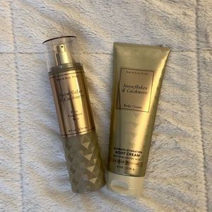 Snowflakes and Cashmere Mist and Body Cream